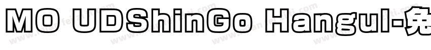 MO UDShinGo Hangul字体转换